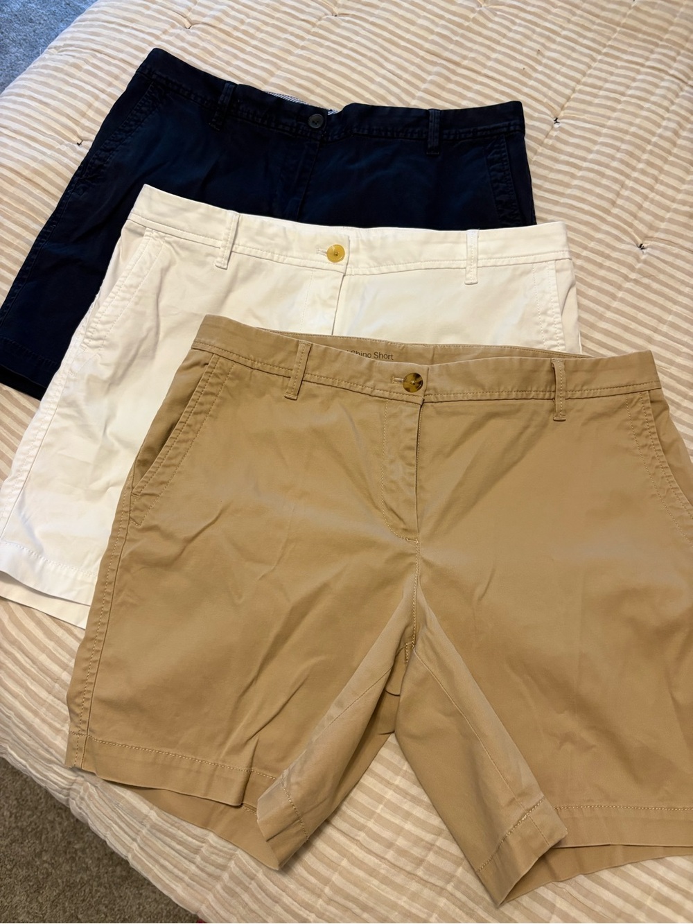 3 Pairs - Talbots Classic Chino Shorts